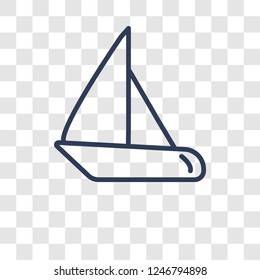 catamaran icon. Trendy catamaran logo concept on transparent background from Transportation collection