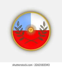Katamarakaflagge. Argentinien Provinzen. Vektorgrafik.