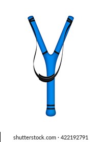 Catapult in blue design