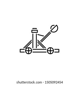 Catapult icon. Element of historical games icon