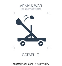 catapult icon. high quality filled catapult icon on white background. from war collection flat trendy vector catapult symbol. use for web and mobile