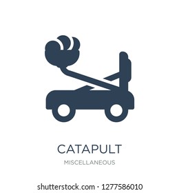 catapult icon vector on white background, catapult trendy filled icons from Miscellaneous collection, catapult vector illustration