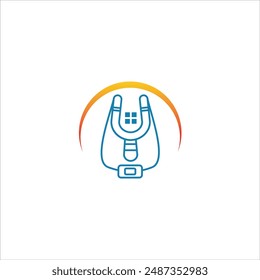 Catapult logo with window and sun in blue and yellow gradient