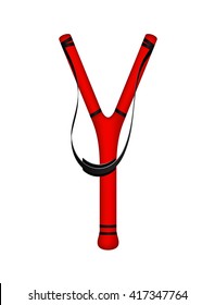 Catapult in red design