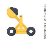 Catapult vector flat icon for web isolated on white background EPS 10 file
