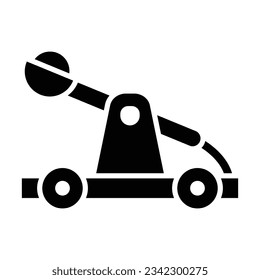 Catapult Vector Glyph Icon For Personal And Commercial Use.
