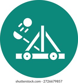 Catapult Vector Icon Design Illustration