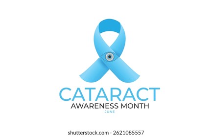 Cataract Awareness Month. background, banner, card, poster, template. Vector illustration.