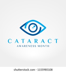 Cataract Awareness Month Design Vector. Corporate identity design element. Abstract logo for business company.