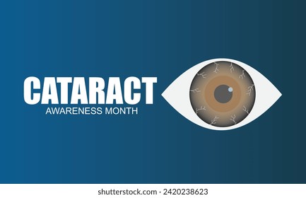 Cataract Awareness Month Vector Design. Simple and Elegant Design