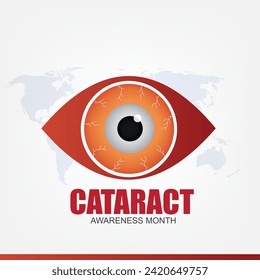 Cataract Awareness Month Vector Design. Simple and Elegant Design
