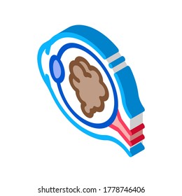 Cataract Eyes Icon Vector. Isometric Cataract Eyes Sign. Color Isolated Symbol Illustration