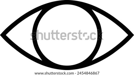 cataract icon. Thin linear style design isolated on white background