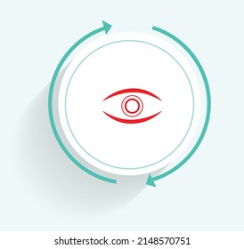 Cataract Surgery Icon Vector Design