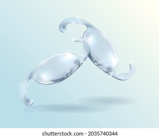 Cataract surgery, intraocular lens that will restore your vision. Corrective eyewear. Intraocular Lens Dislocation (IOL)