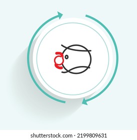 Cataract Surgery Recovery Icon Vector Design