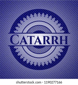 Catarrh emblem with jean high quality background