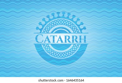 Catarrh water wave emblem background. Vector Illustration. Detailed.