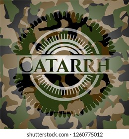 Catarrh written on a camo texture