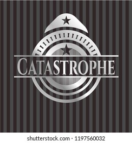 Catastrophe silver badge or emblem