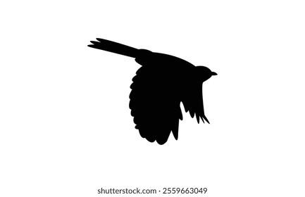 Catbird Silhouette Design  And Vector Illustration. 