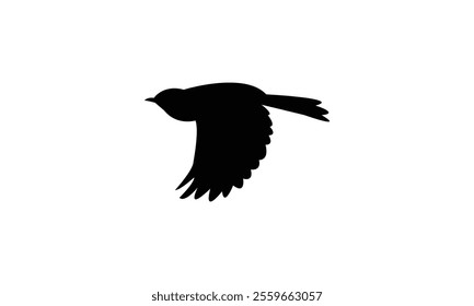 Catbird Silhouette Design  And Vector Illustration. 