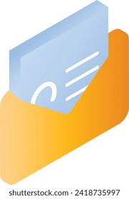 Catch All Emails isometric Concept, Email Exchange Stock illustration, Send and receive message vector icon design, Cloud computing and Internet hosting services Symbol, inbox outbox sign