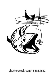 Catch The Big Ones - Retro Clip Art