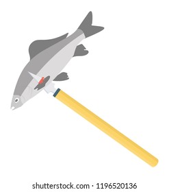
Catch fish with this fishing hook, spinnerbait icon 
