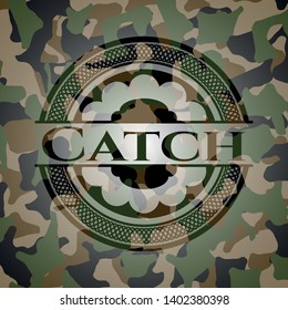 Catch on camo texture. Vector Illustration. Detailed.