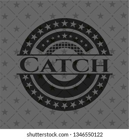 Catch retro style black emblem