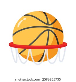 Catch a sight of this amazing 3d style icon of basketball