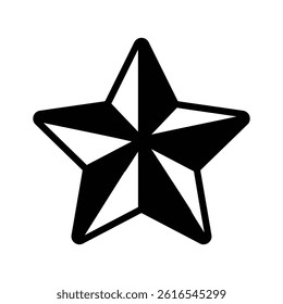 Catch a sight of this amazing glyph style icon of star decor