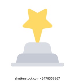 Catch a sight of this cute trophy, premium icon of star trophy