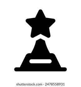 Catch a sight of this cute trophy, premium icon of star trophy
