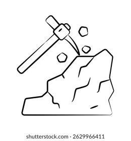 Veja este último ícone de doodle do processo de mineração