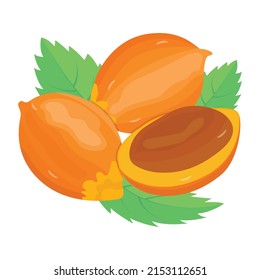 Catch a sight of this mouth watering isometric icon of awara fruit 

