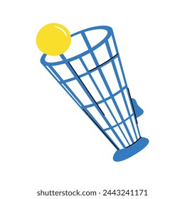 Atrapa y lanza el juego de pelota. Dibujado a mano ilustración vectorial. 80 - 90 concepto.
