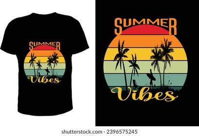 Catch the Wave Summer Colorful-shirt Design