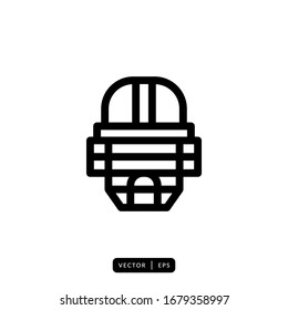 Vektorillustration des Maskensymbols für Fangschiffe - Zeichen oder Symbol