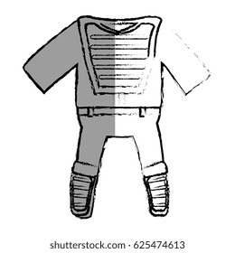 catcher uniform isolated icon