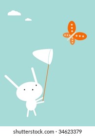 Catching butterflies