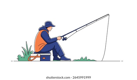Catching Fish A Relaxing Outdoor Hobby Enjoyed by Anglers