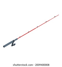 Catching fishing rod icon. Isometric of catching fishing rod vector icon for web design isolated on white background