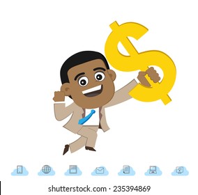 Catching the money.