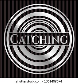 Catching silver emblem