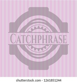 Catchphrase pink emblem