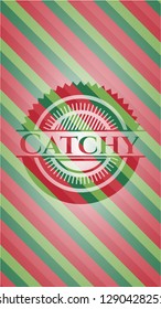 Catchy christmas emblem.