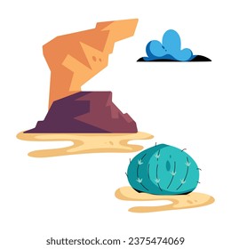 Catchy flat icon of sand desert 