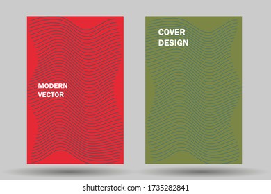 Catchy front page. front ad. Layout with black stripes on colorful gradient background for business.